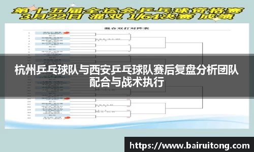 杭州乒乓球队与西安乒乓球队赛后复盘分析团队配合与战术执行